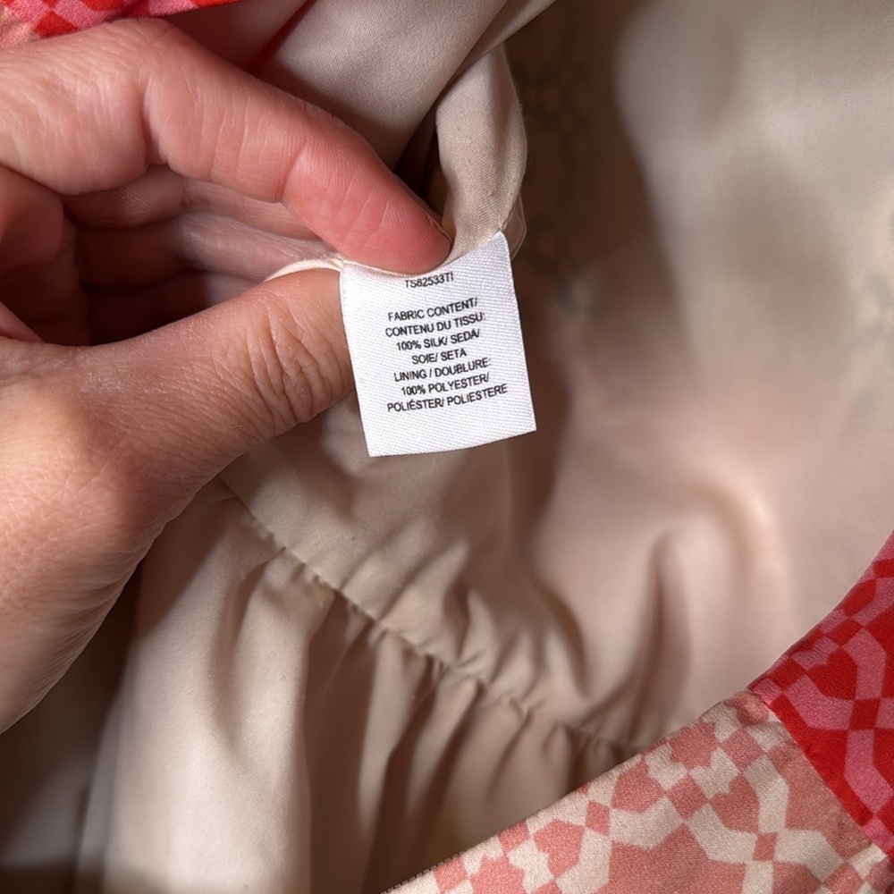 Derek Lam 10 Crosby 100% Silk Carnation V-Neck Dress‎ - 6 - Picture 10 of 12